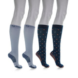 Copper Fit™ Knee-High Compression Socks 4-pack
