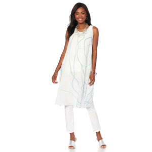 wynne layers dress A23 Marla Wynne Layers Dress Large Maxi Short Sleeve Pockets