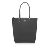 LONDON GRAY  JOY Chic Lightweight Leather Tote with RFID Protection