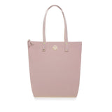 BEAUTIFUL BLUSH   JOY Chic Lightweight Leather Tote with RFID Protection
