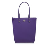 PURPLE JOY Chic Lightweight Leather Tote with RFID Protection