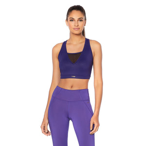 Copper Fit Core Compression Sports Bra with Mesh Inserts - L