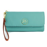 JOY Luxe Genuine Leather Trifold Wallet with RFID Protection