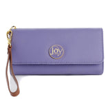 JOY Luxe Genuine Leather Trifold Wallet with RFID Protection