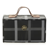 JOY Luxe Plaid Nylon & Leather Large Better Beauty Case