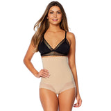 Nearly Nude Smoothing High-Waist Brief with Lace Trim