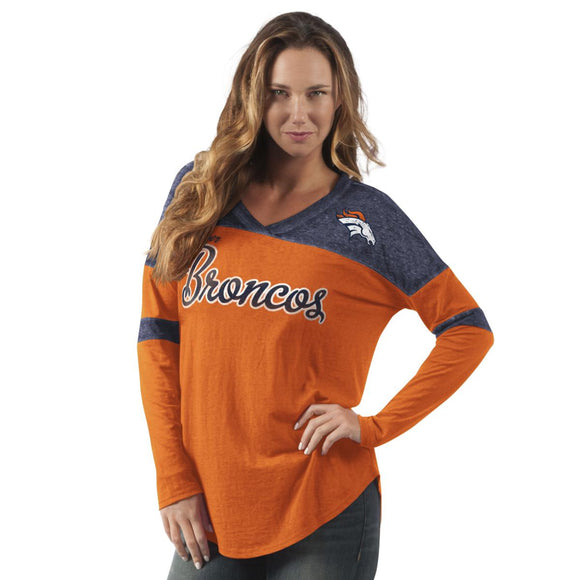 Officially Licensed NFL Women's LongSleeve Red Zone Tee by Glll 