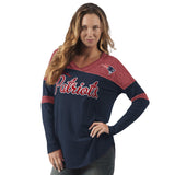 Officially Licensed NFL Women's LongSleeve Red Zone Tee by Glll 