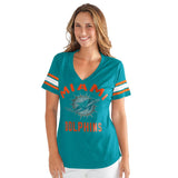 Miami Dolphins Officially Licensed NFL for Her Wildcard Short-Sleeve Tee by Glll