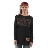 Officially Licensed NFL Women's Superstar Sweatshirt by Glll-M-Cincinnati Bengals