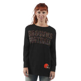 Officially Licensed NFL Women's Superstar Sweatshirt by Glll-L-Cleveland Browns