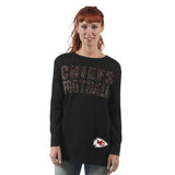 Officially Licensed NFL Women's Superstar Sweatshirt by Glll-M-Kansas City Chiefs