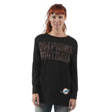 Officially Licensed NFL Women's Superstar Sweatshirt by Glll-M-Miami Dolphins