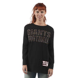 Officially Licensed NFL Women's Superstar Sweatshirt by Glll-L-New York Giants