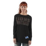 Officially Licensed NFL Women's Superstar Sweatshirt by Glll-M-Detroit Lions