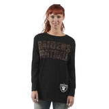 Officially Licensed NFL Women's Superstar Sweatshirt by Glll-L-Oakland Raiders