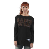 Officially Licensed NFL Women's Superstar Sweatshirt by Glll-M-Los Angeles Rams