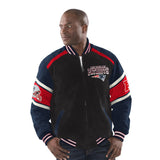Officially Licensed NFL Men's Suede Jacket by G-III-New England Patriots