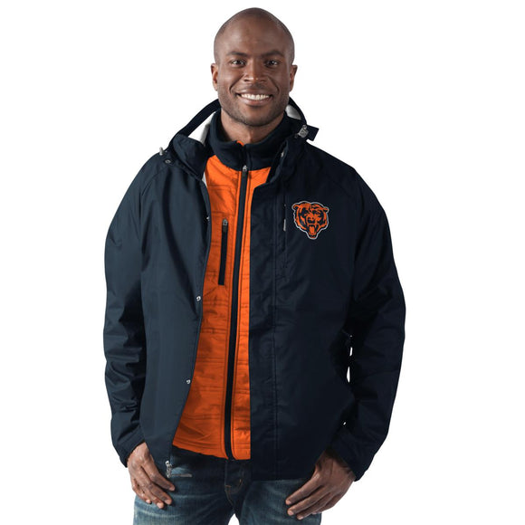 Officially Licensed NFL Reinforce 3in1 Systems Jacket by Glll Chicago Bears