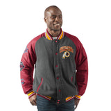 Officially Licensed NFL Men's Power Hitter Varsity Jacket by Glll-Washington Redskins