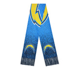 Officially Licensed NFL Big Logo Knit Scarf-Los Angeles Chargers