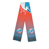 Officially Licensed NFL Big Logo Knit Scarf-Miami Dolphins