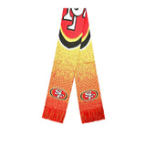 Officially Licensed NFL Big Logo Knit Scarf-San Francisco  49ERS