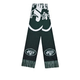 Officially Licensed NFL Big Logo Knit Scarf-New Jersey Jets
