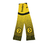Officially Licensed NFL Big Logo Knit Scarf-Pittsburgh Steelers