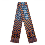 Officially Licensed NFL Glitter Chevron Scarf by Team Beans-Chicago Bears