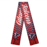 Officially Licensed NFL Glitter Chevron Scarf by Team Beans-Atlanta Falcons