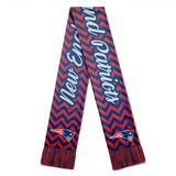 Officially Licensed NFL Glitter Chevron Scarf by Team Beans-New England Patriots