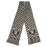 Officially Licensed NFL Glitter Chevron Scarf by Team Beans-Oakland Raiders