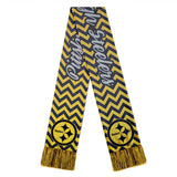 Officially Licensed NFL Glitter Chevron Scarf by Team Beans-Pittsburgh Steelers