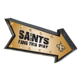 Officially Licensed NFL LightUp Arrow Marquee Sign Saints
