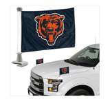 Officially Licensed NFL Team Ambassador Flag - 2 Pc Set-Chicago Bears