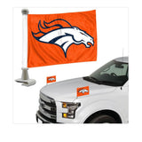 Officially Licensed NFL Team Ambassador Flag - 2 Pc Set-Denver Broncos