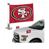 Officially Licensed NFL Team Ambassador Flag - 2 Pc Set-San Francisco  49ERS