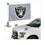 Officially Licensed NFL Team Ambassador Flag - 2 Pc Set-Oakland Raiders