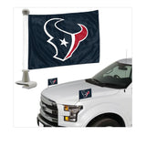 Officially Licensed NFL Team Ambassador Flag - 2 Pc Set-Houston Houston Texans