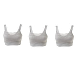 Rhonda Shear 3-pack "Ahh" Bra with Lace Overlay and Removable Pads PLUM SET