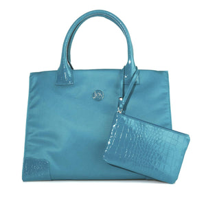 JOY E*Lite Chic TuffTech & Croco-Embossed Tote & Wristlet with RFID