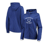 Officially Licensed NFL Women's Fandom FullZip Hoodie by Fanatics-Indianapolis Colts