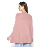 IMAN Global Chic Touch of Gold Knit Draped Luxe Poncho