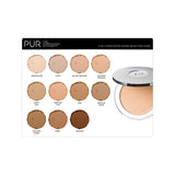 PUR Blush Medium 4-in-1 Pressed Mineral Powder Foundation with Brush