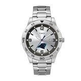 Carolina Panthers silver-tone wrist watch