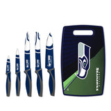 Officially Licensed NFL Knives & Cutting Board Set