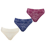 Rhonda Shear Lace Cheeky Bikini Brief 3-pack darks set