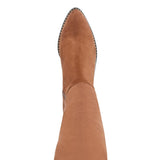 "AS IS" Steven Natural Comfort West Tall Fabric Boot with Studs
