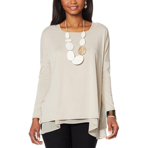 WynneLayers Modal Blend Long Sleeve Pullover -Large
